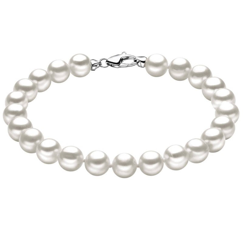 Bracciale donna Miluna filo di perle in oro bianco PBR1675V