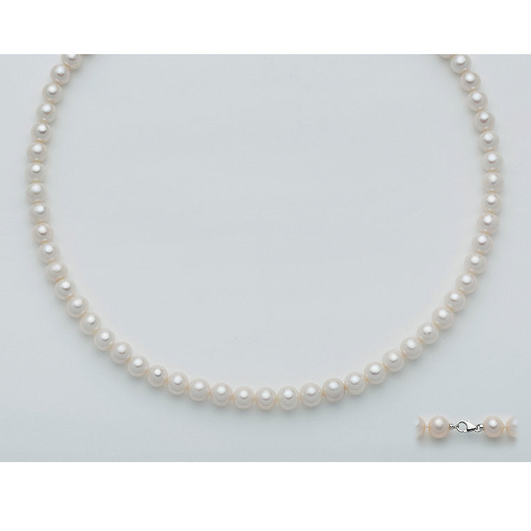 Collana filo di perle donna Miluna in oro bianco PCL4196LV1