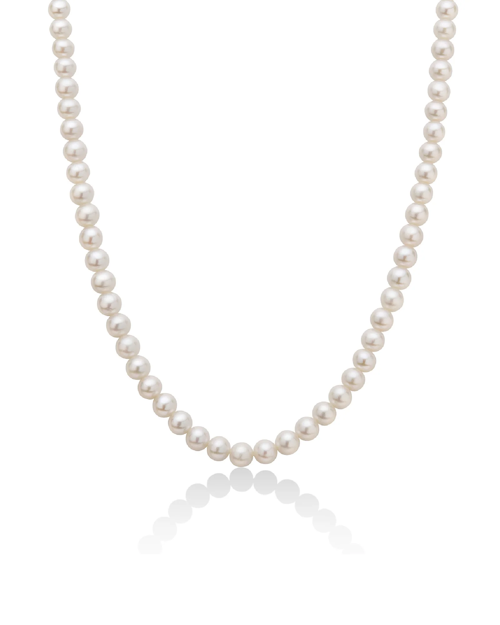 Collana donna Miluna filo di perle in oro bianco PCL4197V