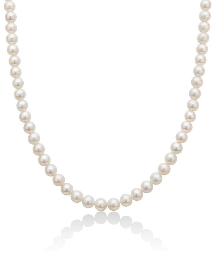 Collana donna Miluna filo di perle in oro bianco PCL4200V