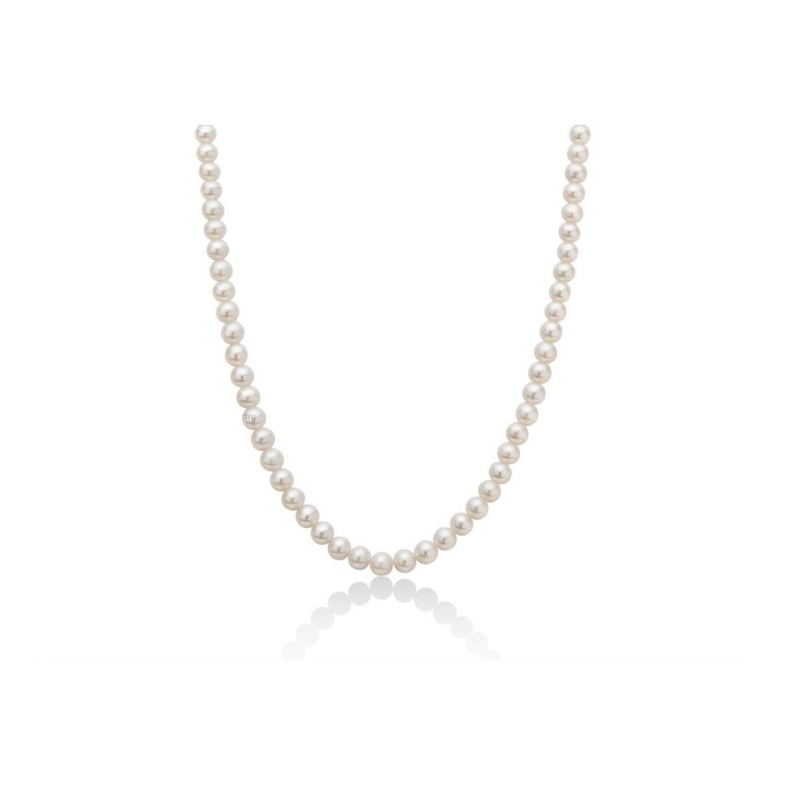 Collana donna Miluna filo di perle in oro bianco PCL4246V2