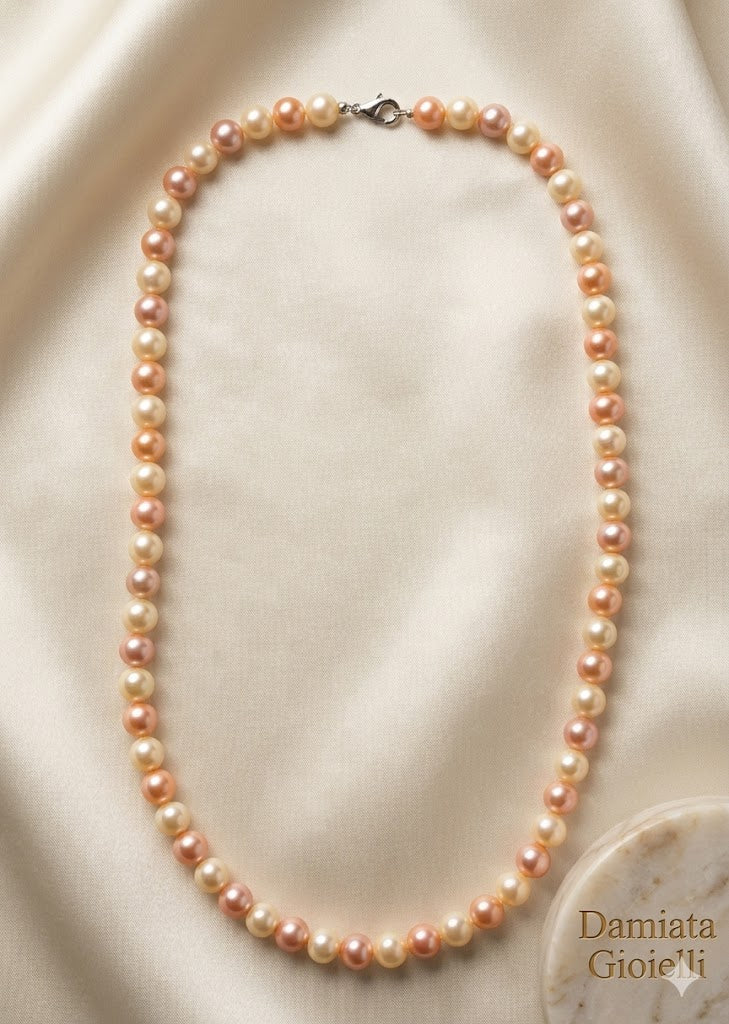 Collana donna Miluna filo di perle multicolor in argento 925% PCL4268V
