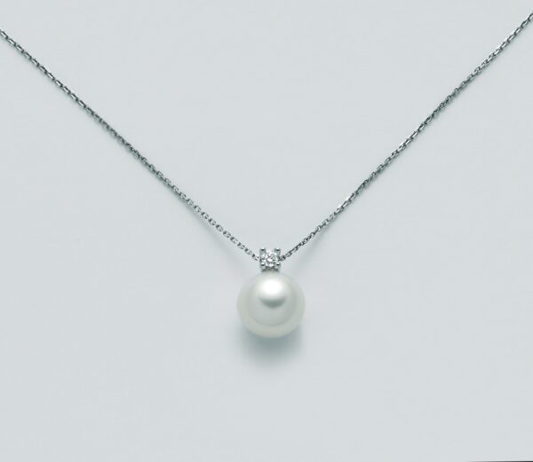 Collana donna Miluna in oro bianco, diamante e perla PCL5499X