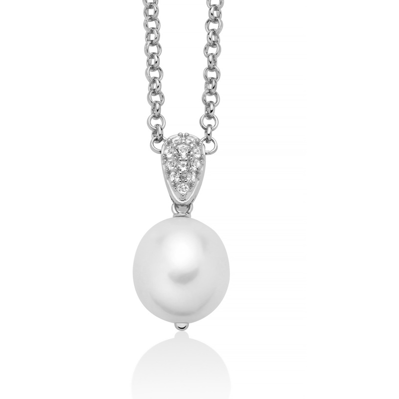 Collana donna Miluna in argento, topazi e perla barocca PCL6537B