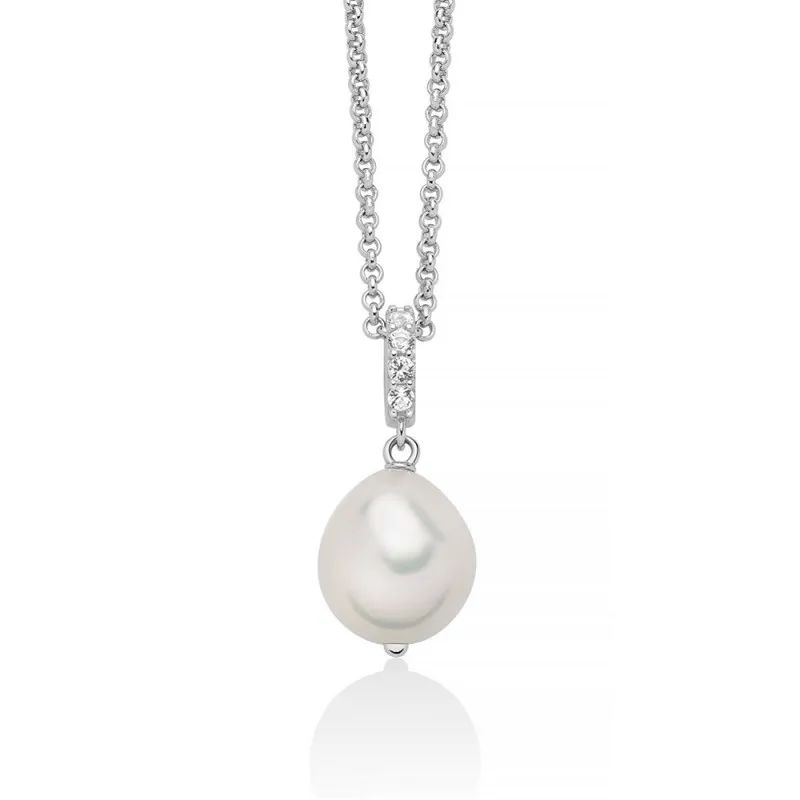 Collana donna Miluna in argento, topazi e perla barocca PCL6538GB