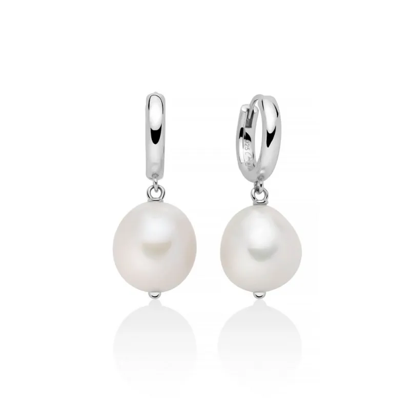 Orecchini donna Miluna in argento e perle barocche PER2741B