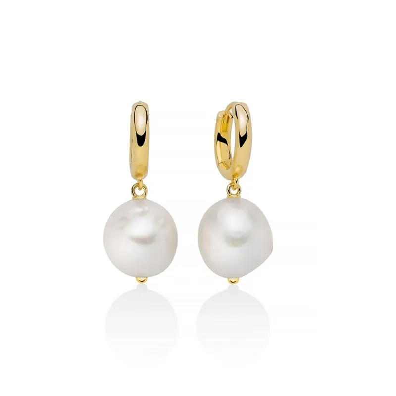 Orecchini donna Miluna in argento dorato e perle barocche PER2741G
