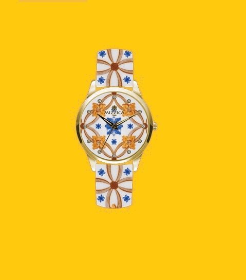 Orologio Mizzica Donna La maiolica siciliana in Acciaio MB184