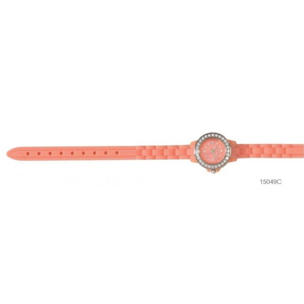 Orologio solo tempo donna Ottaviani in acciaio, silicone e zirconi 15048C