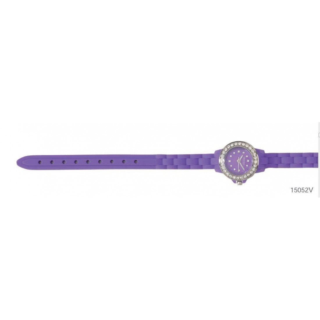 Orologio solo tempo donna Ottaviani in silicone, acciaio e zirconi 15052V