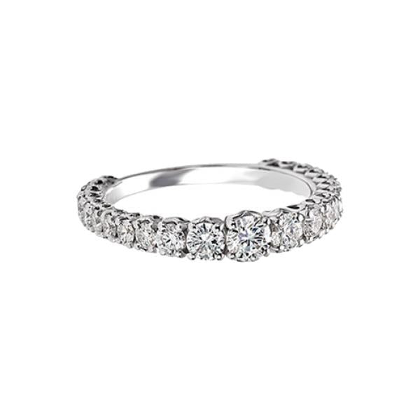 Anello veretta donna Recarlo in oro bianco e diamanti R01MS747/080-14