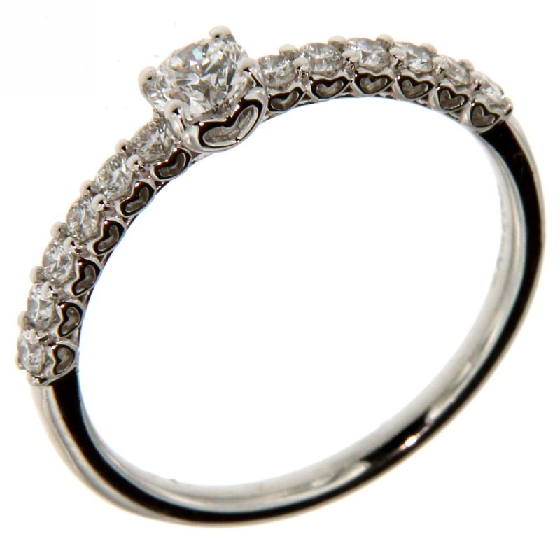 Anello donna Recarlo in oro bianco e diamanti R01SP209/040-14