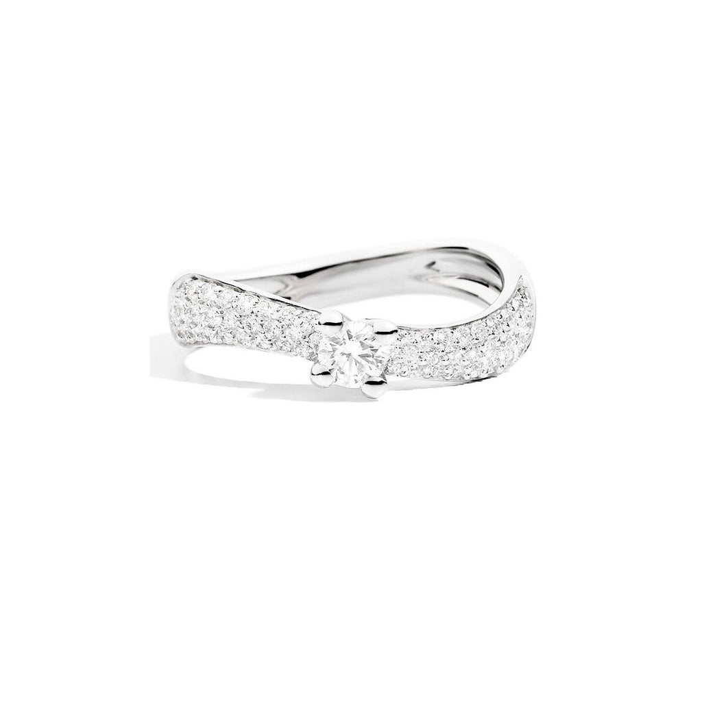 Anello fantasia donna Recarlo in oro bianco e diamanti R02SP175/054-15