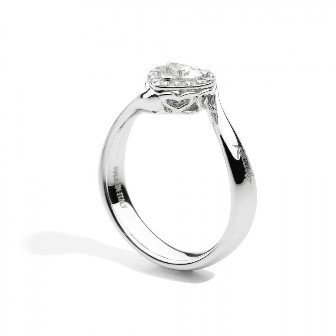 Anello cuore donna Recarlo Anniversary Love in oro bianco e diamanti R67SC002/023-14