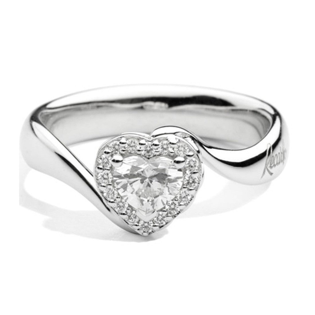 Anello cuore donna Recarlo Anniversary Love in oro bianco e diamanti R67SC002/023-14