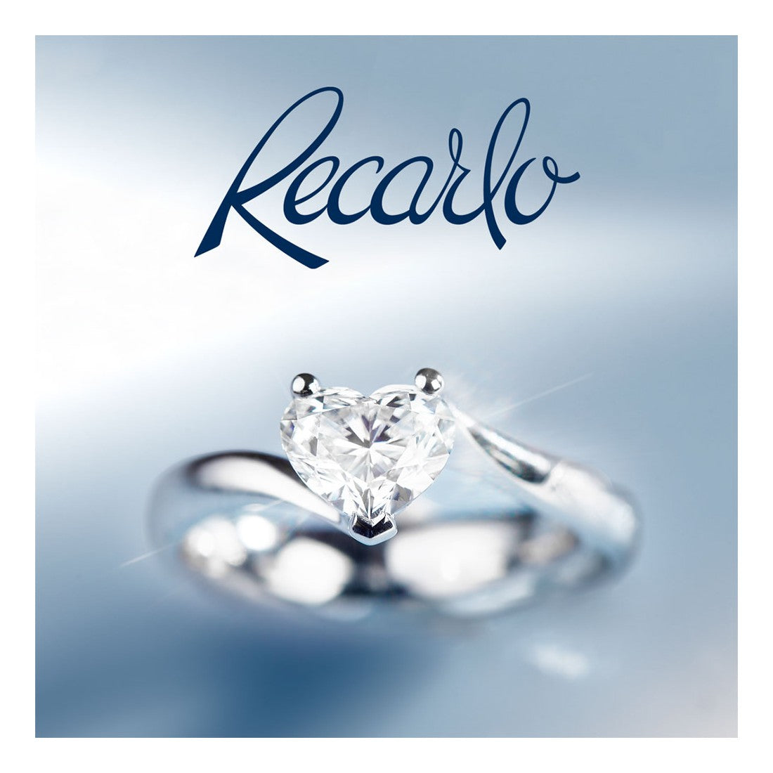Anello cuore donna Recarlo in oro bianco e diamante R67SO001/025-14