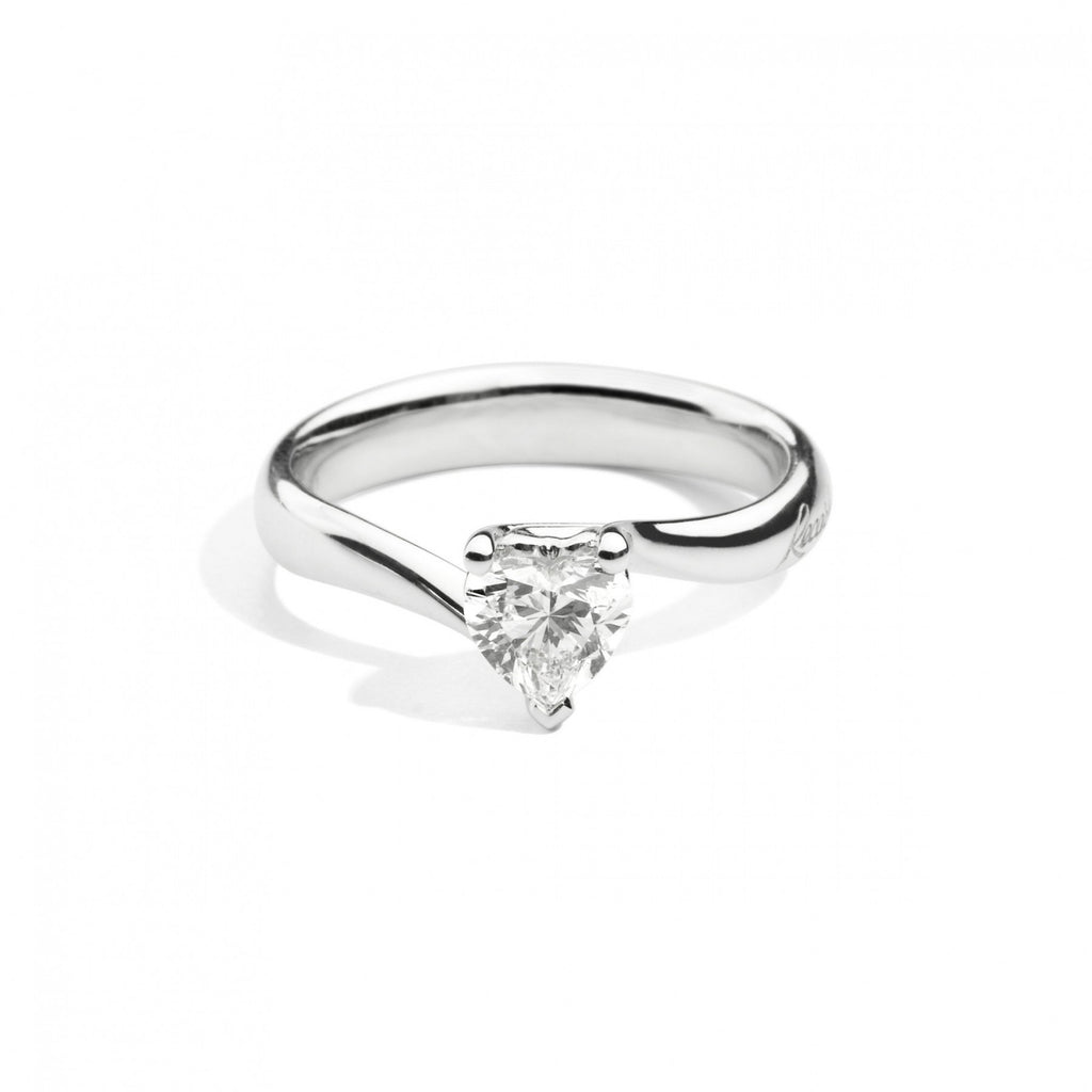 Anello cuore donna Recarlo in oro bianco e diamante R67SO001/025-14