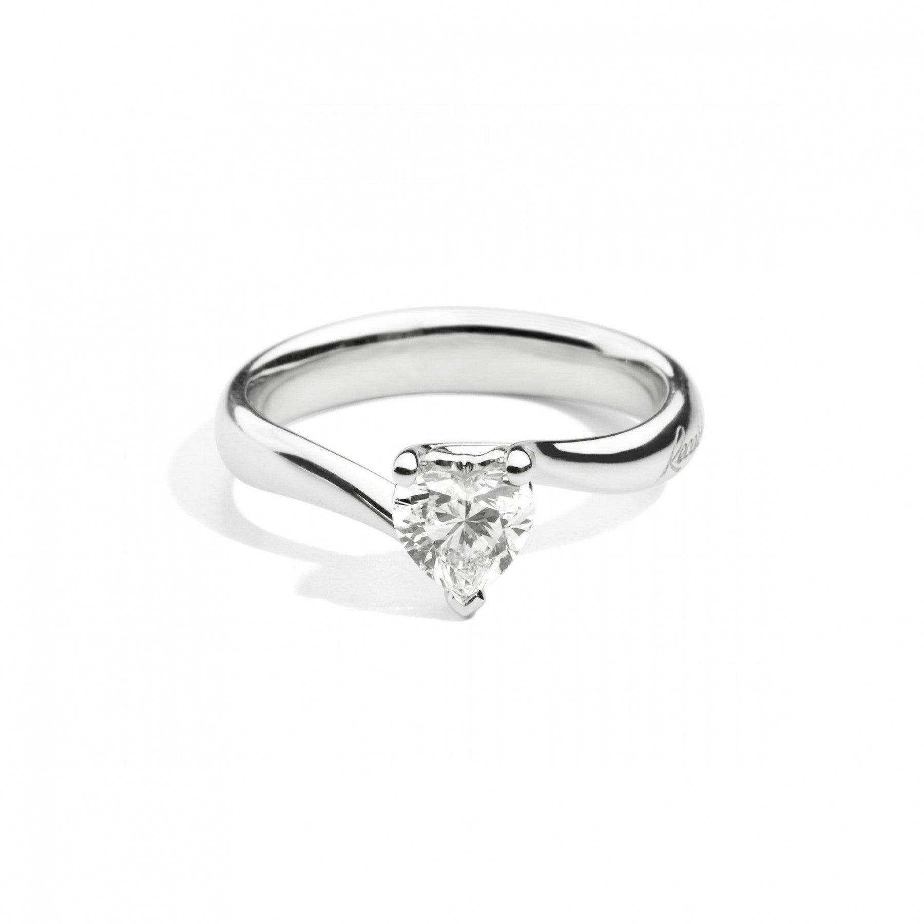 Anello cuore donna Recarlo in oro bianco e diamante R67SO001/025-14