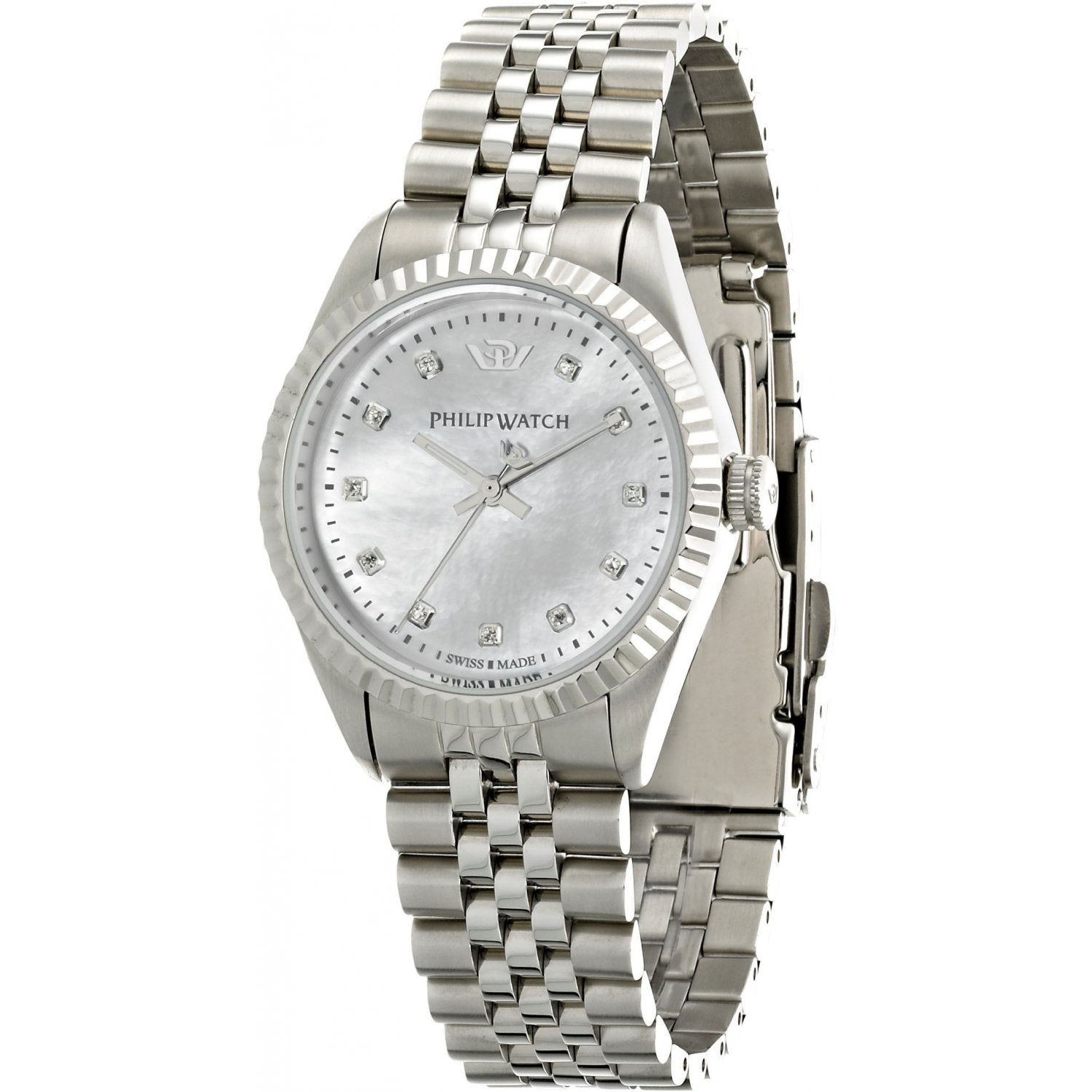 Orologio solo tempo donna Philip Watch collezione Caribe in acciaio con diamanti R8253107512
