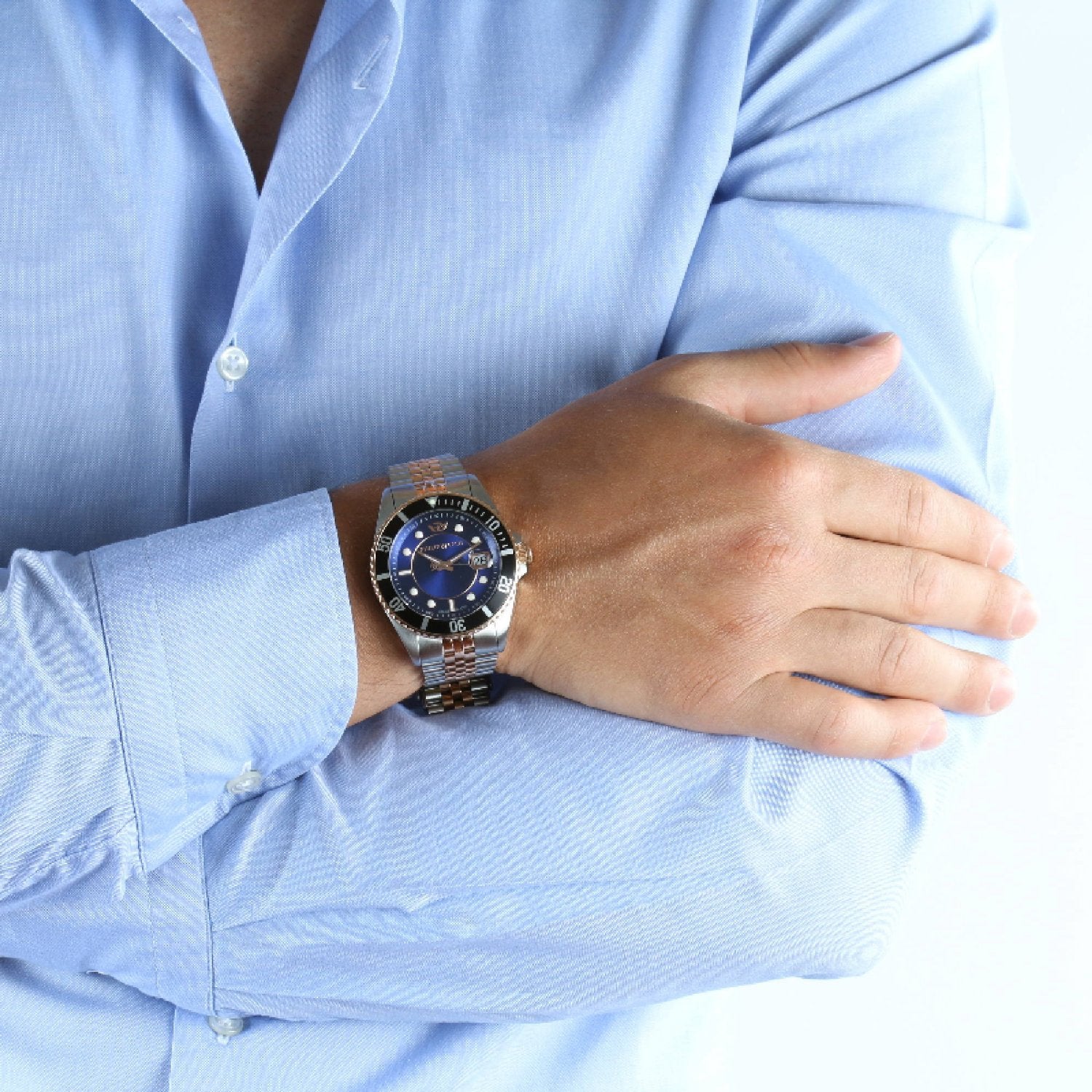 Orologio solo tempo uomo Philip Watch collezione Caribe in acciaio bicolore R8253597026