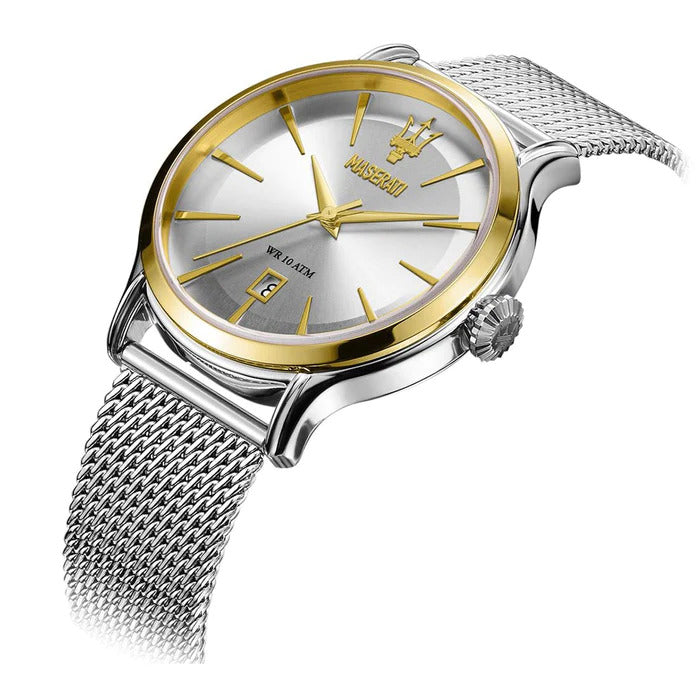 Orologio solo tempo uomo Maserati collezione Epoca in acciaio bicolore R8853118001