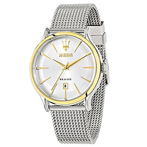 Orologio solo tempo uomo Maserati collezione Epoca in acciaio bicolore R8853118001