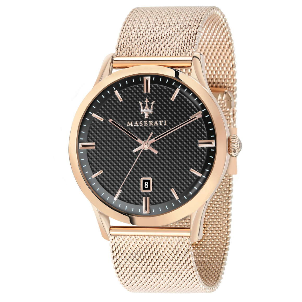 Orologio solo tempo uomo Maserati collezione Ricordo in acciaio rosè R8853125003