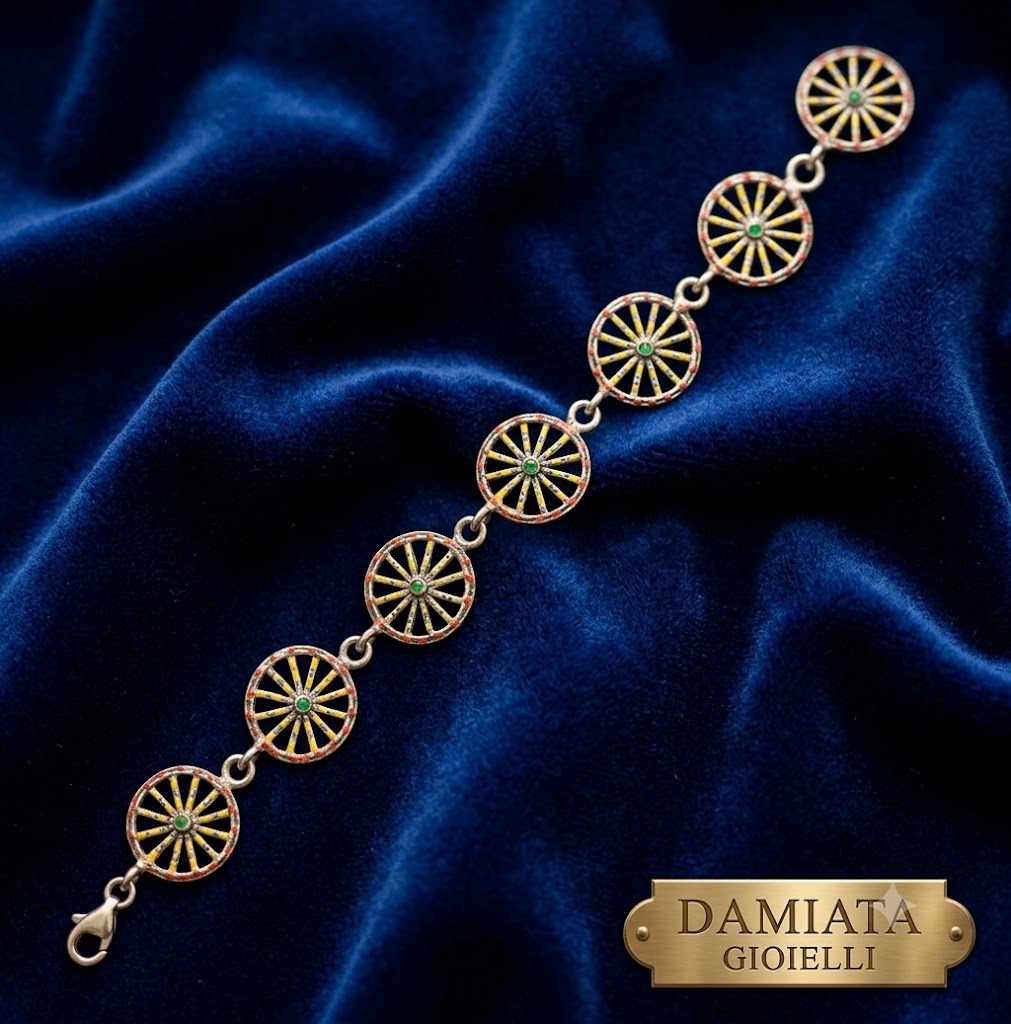 Bracciale ruota donna Damiata Gioielli in argento smaltato ref. RUO0001