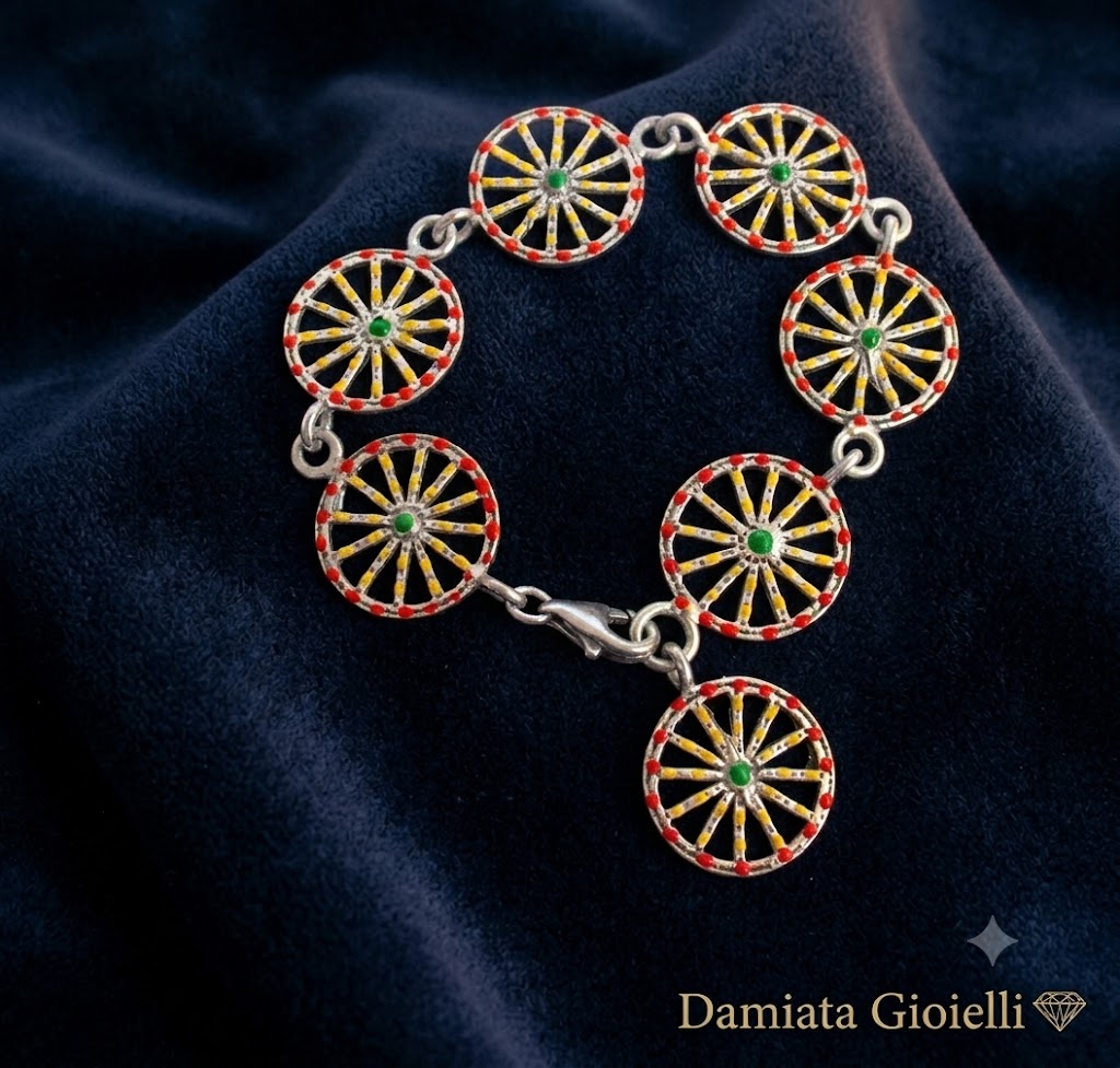 Bracciale ruota donna Damiata Gioielli in argento smaltato ref. RUO0001