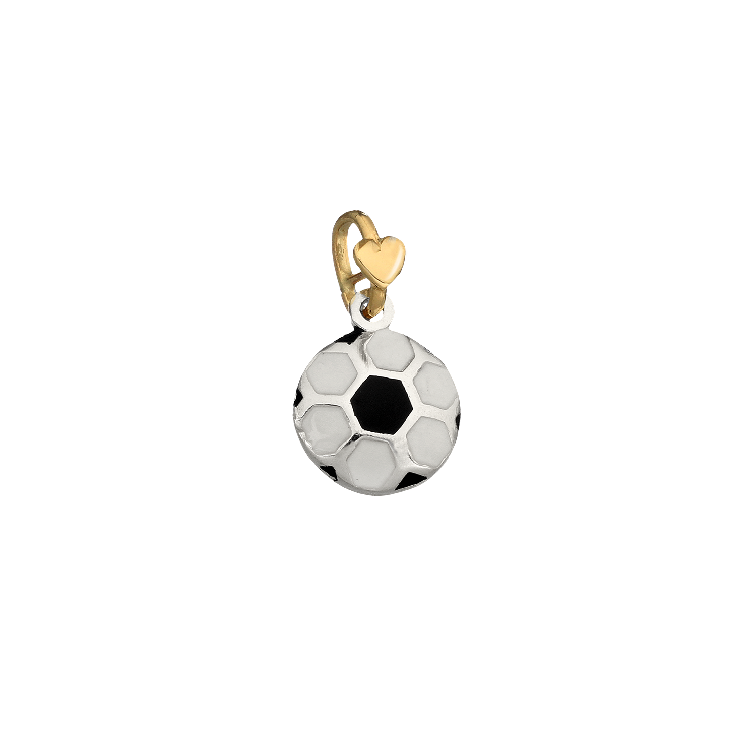 Charm uomo Dodo Mariani in argento e oro raffigurante un Pallone da Calcio S100K