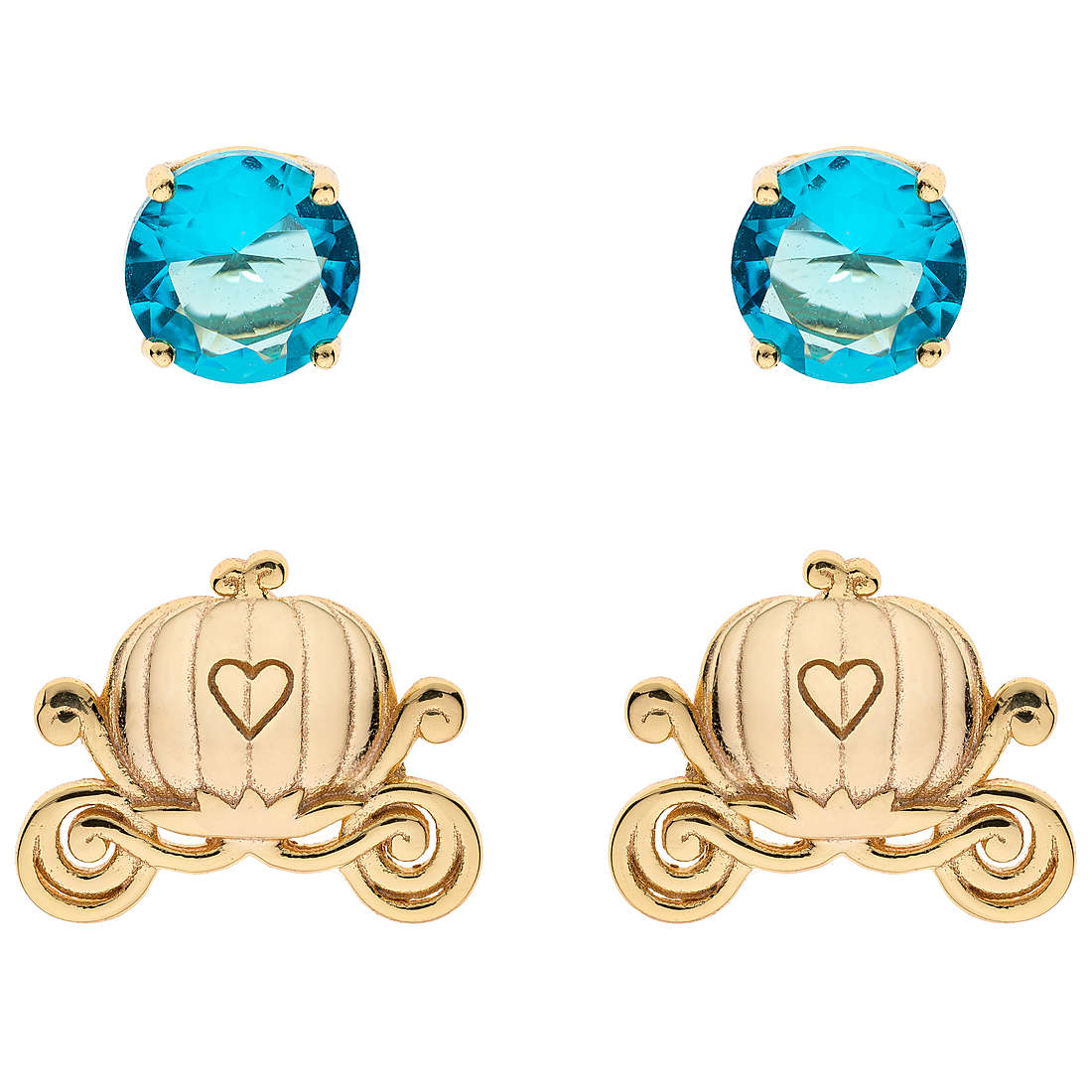 Orecchini Disney Princess bambina in argento dorato S901231YFBL