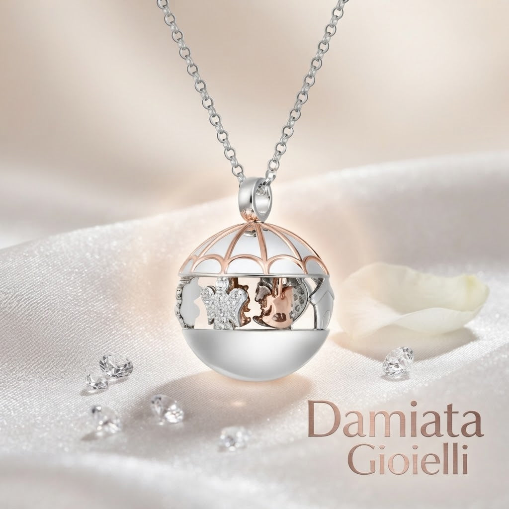 Collana chiama angeli donna Roberto Giannotti in argento e zirconi ref. SFA159