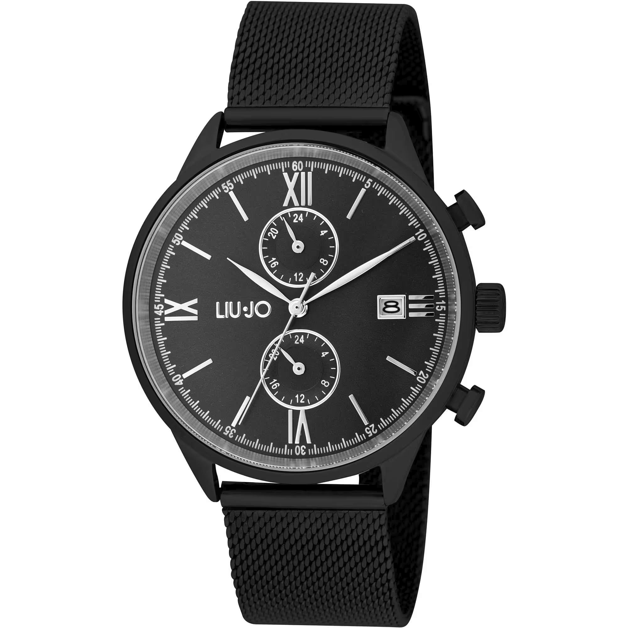 Orologio multifunzione uomo Liu Jo collezione Evolve in acciaio nero TLJ2126