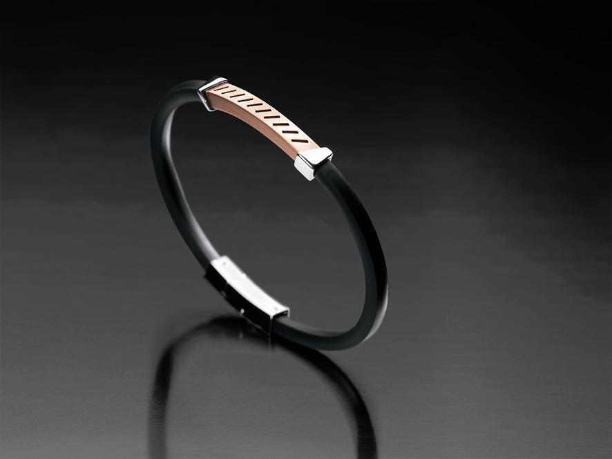 Bracciale Comete uomo in acciaio e silicone UBR241