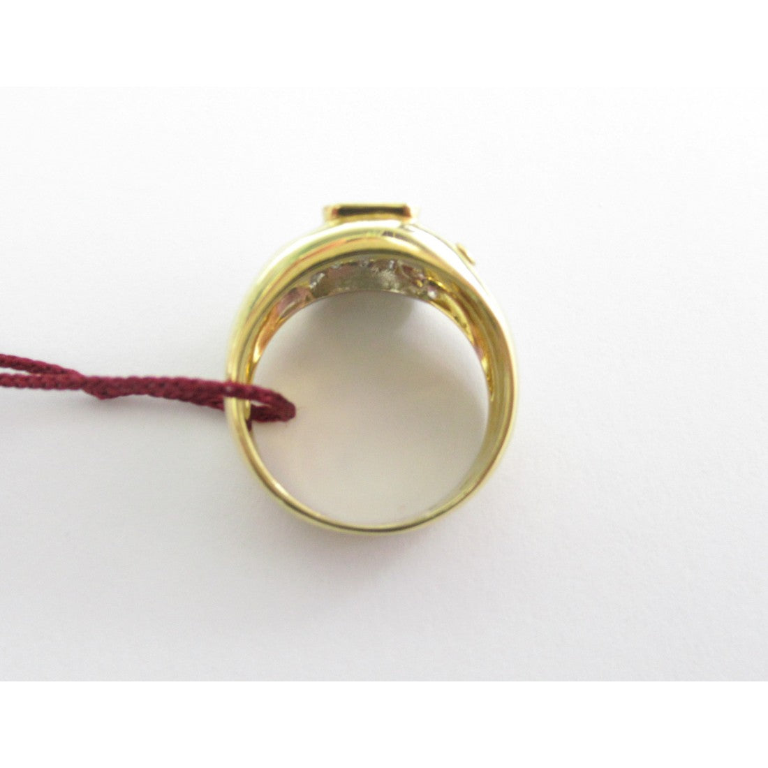 Anello donna Recarlo in oro giallo, diamanti e smeraldo XD501/040