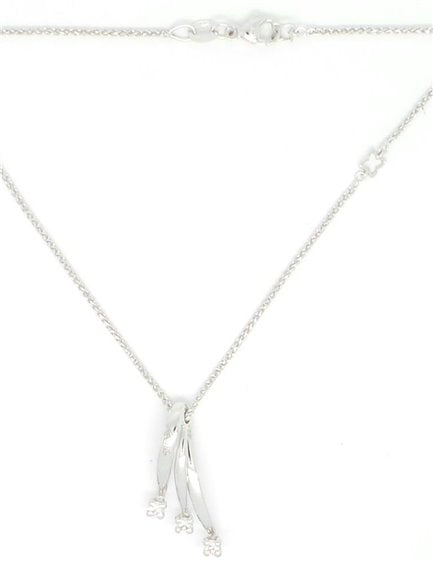 Collana trilogy donna Recarlo in oro bianco e diamanti XE795/050