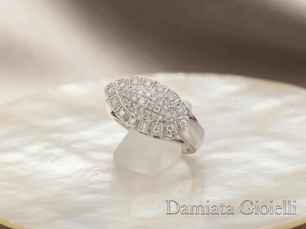 Anello fantasia donna Recarlo in oro bianco con diamanti ref. ZH076/B